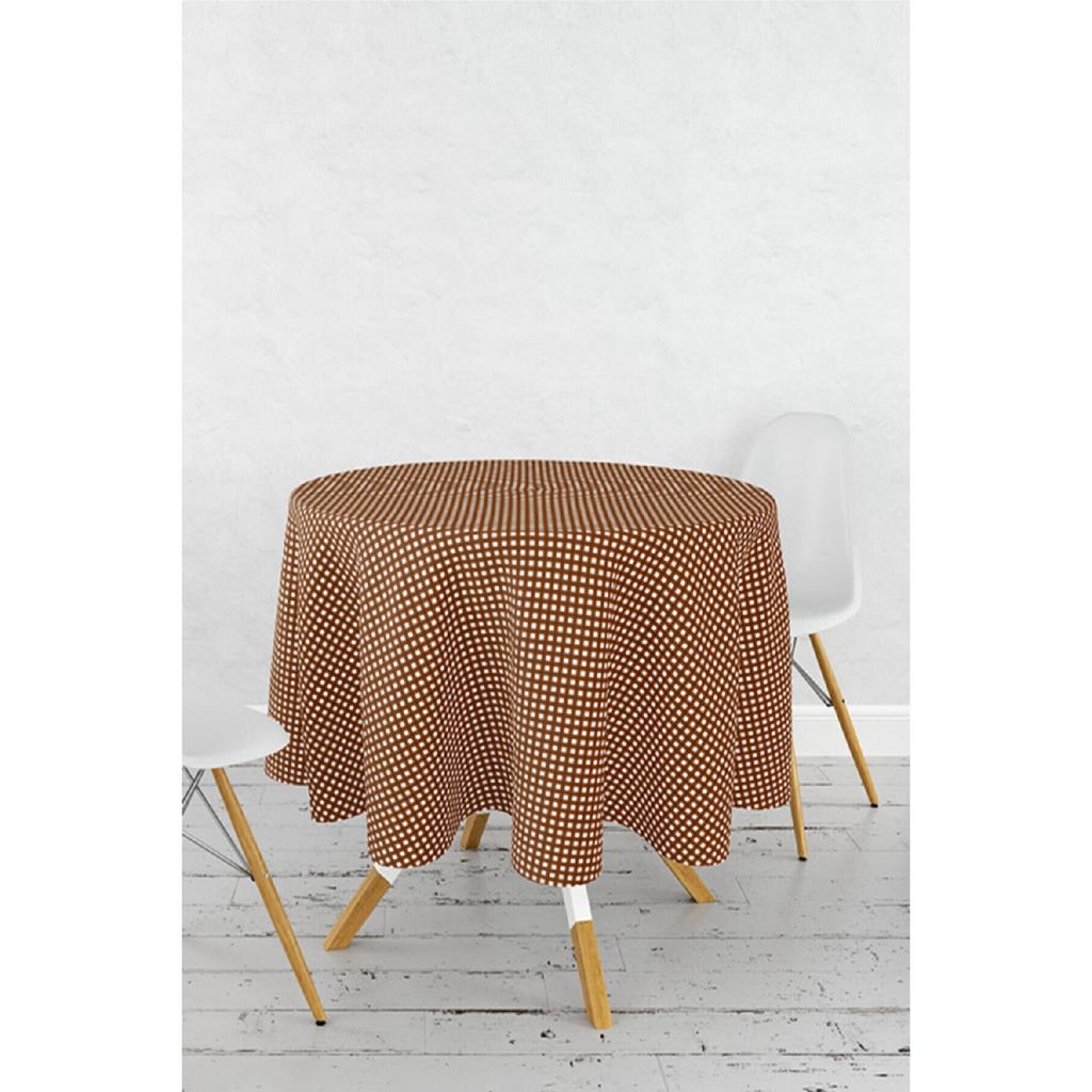 Kulatý ubrus Gingham