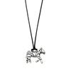 Fashionable Zebras Print Adjustable Length Necklace for Women Stylish Neck Chain Jewelry Perfect Gift