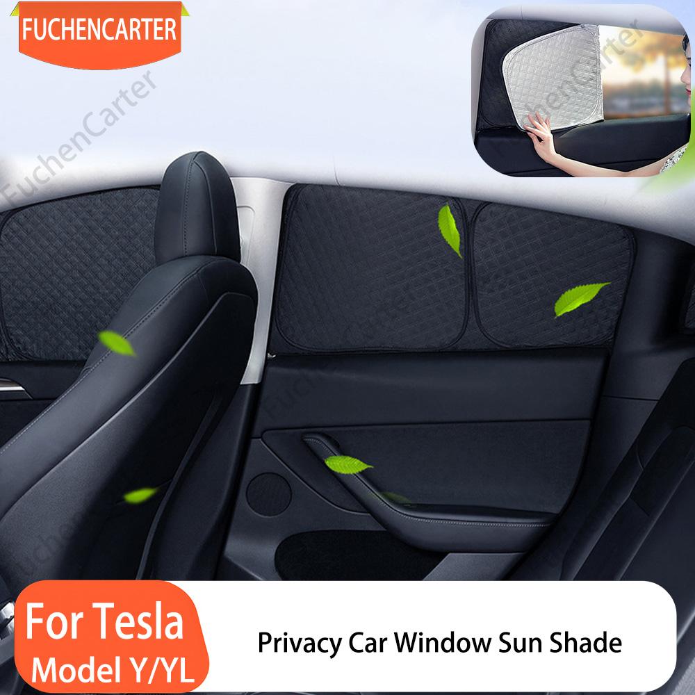 Upgraded Privacy Sunshades for Tesla Model Y / YL 2026 Side Window Windshield Blackout Sun Visor Camping Interior AccessoriesWindshield Sunshades 1