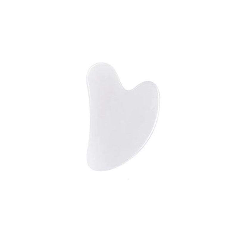White Crystal Jade Sleep Eye Mask Face Massage Roller Guasha Board Scraper Set Natural Stone Cold Therapy Eye Massage Mask Tool