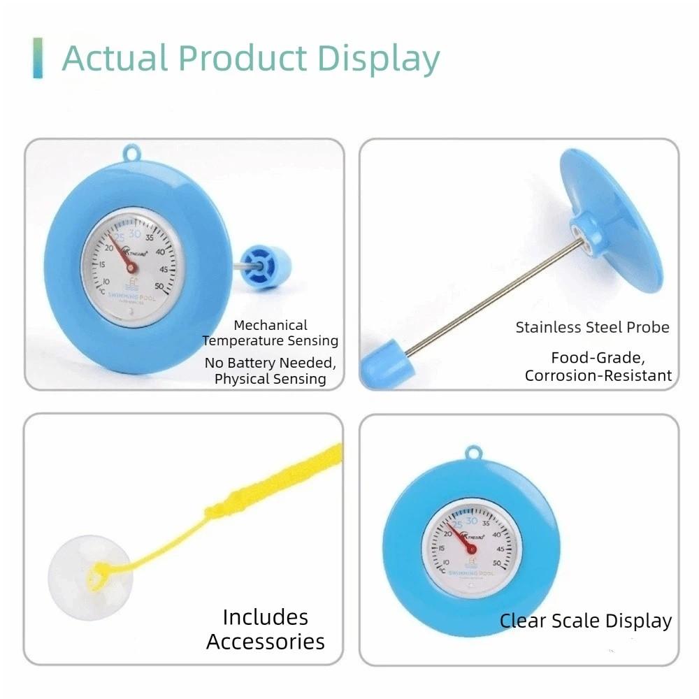 Mechanical Gauge Floating Pool Thermometer Waterproof Swimming Pool Thermometer Spa