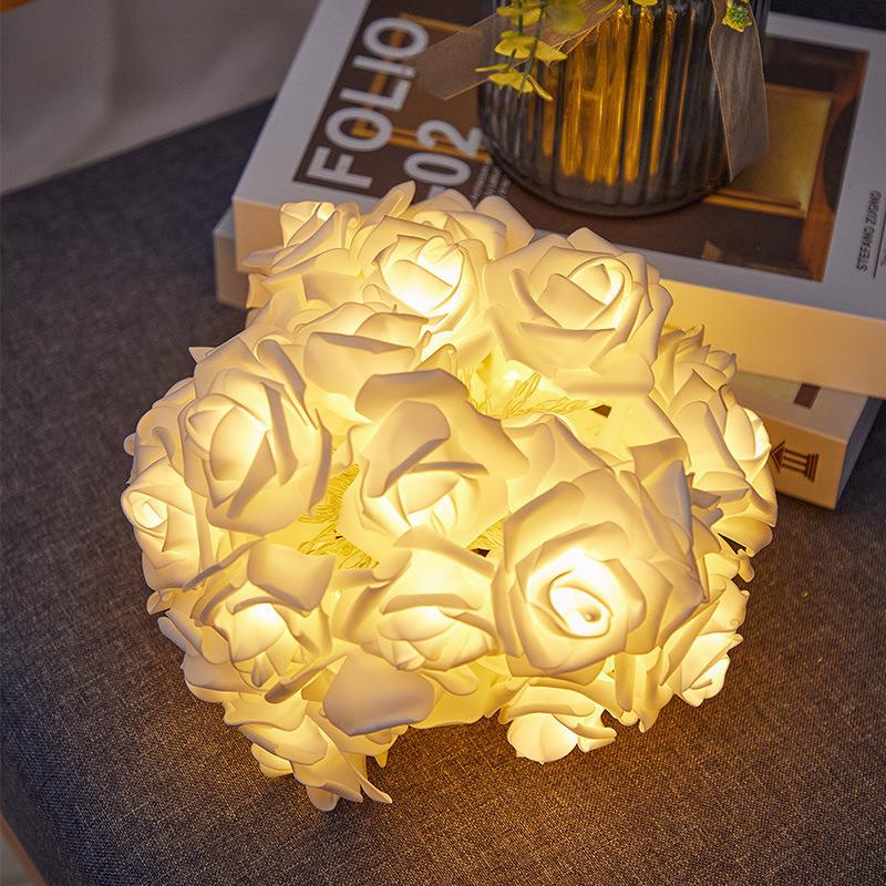 LED Rose Flower String Lights for Weddings, Birthdays, and Bedroom Décor