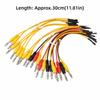 20PCS 3-Color 20 Pin Jumper Cable 4mm Banana Plug OBD2 Breakout Box  Wiring Short Circuit Checking