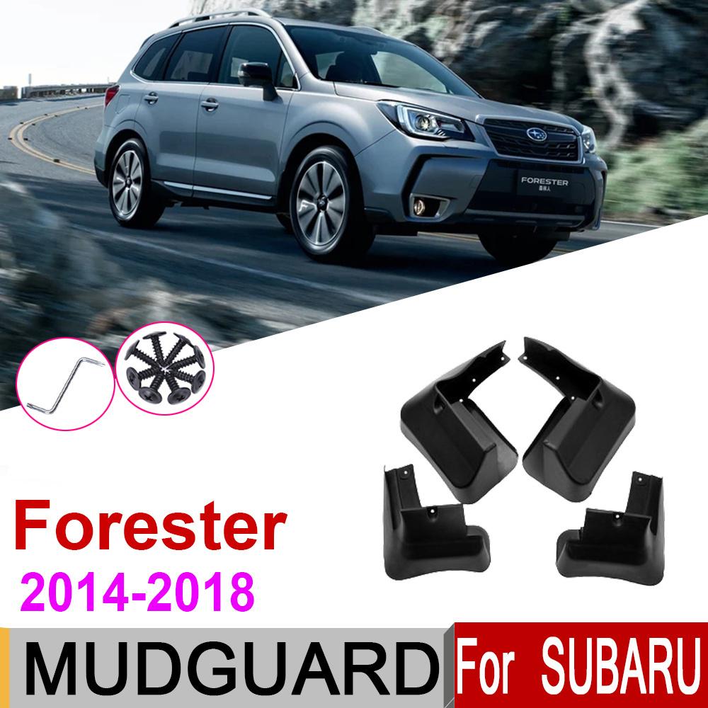 

Автомобильные брызговики для Subaru Forester 2014 Forester SJ 2018 ~ 2015 Fender брызговики защита от брызг брызговики аксессуары 2017 чёрный