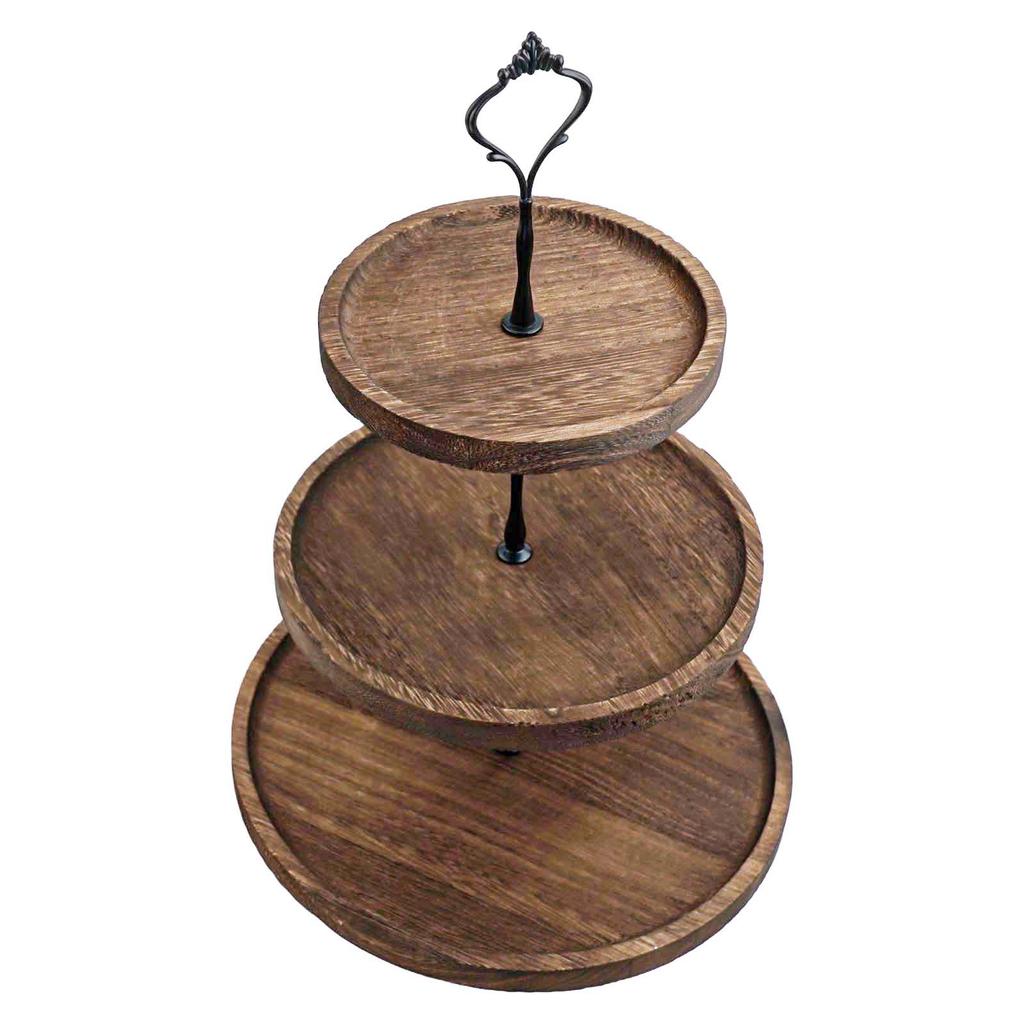 Dessert Table Stand 3-layer Cake Stand Baby Showers Attractive Colors Ergonomic Design Large Capacity Long-lasting