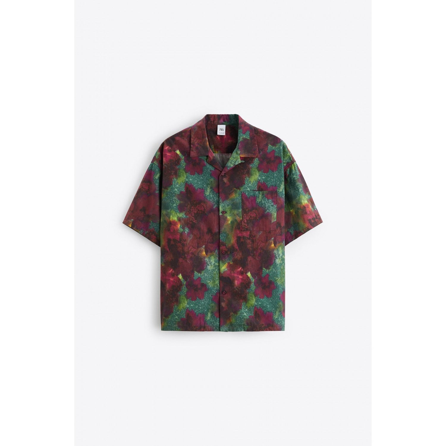 

FLORAL PRINT BOXY SHIRT
