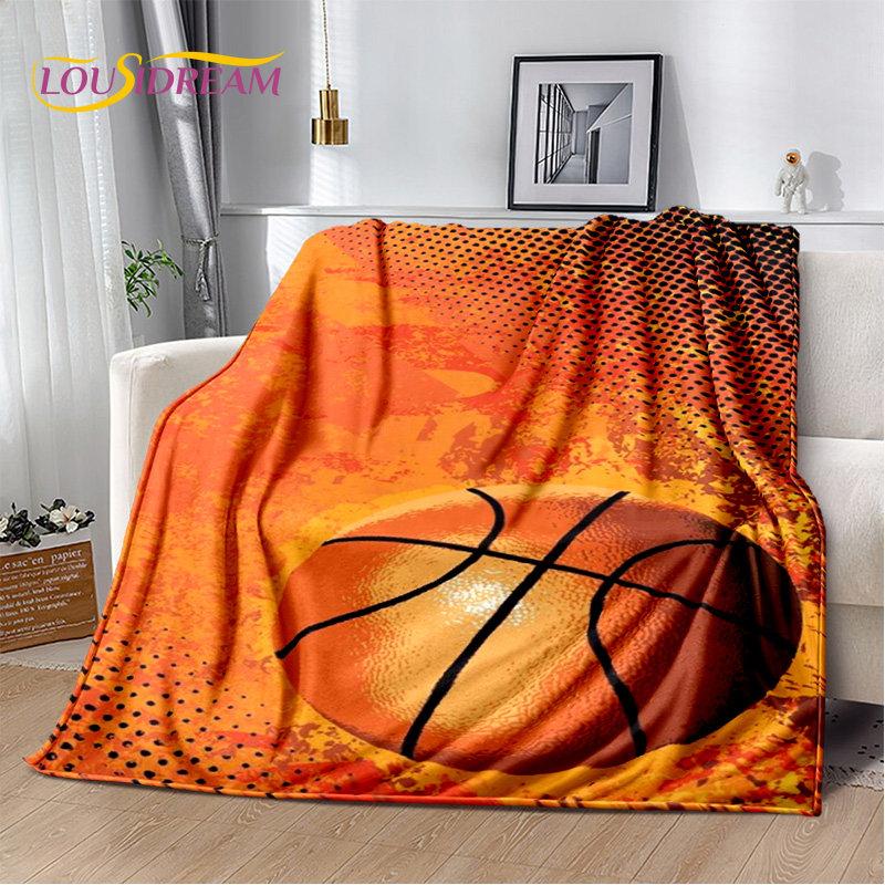 Basketball Art Cartoon Soft Plush Blanket,Flannel Blanket Throw Blanket for Living Room Bedroom Bed Sofa Picnic Cover Bettdecke