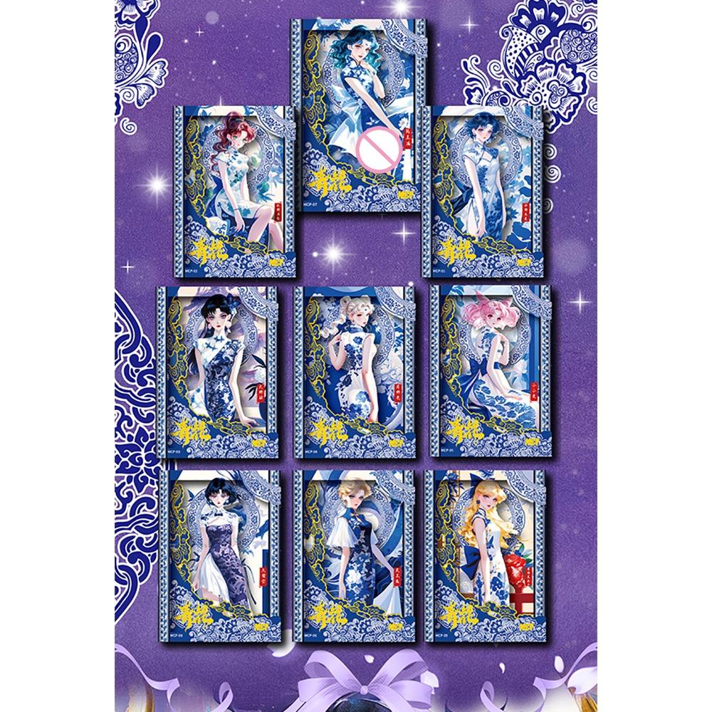 Sailor Moon Collection Cards for Kids Classic Anime Cute and Beautiful Girls Fashion Exquisite Cards Decorative Toys Fun Gifts