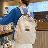 Schoolbag New Large-capacity Backpack for Female Students, Simple and Versatile Corduroy Schoolbag, High-end Commuting Business Trip Backpack Tide