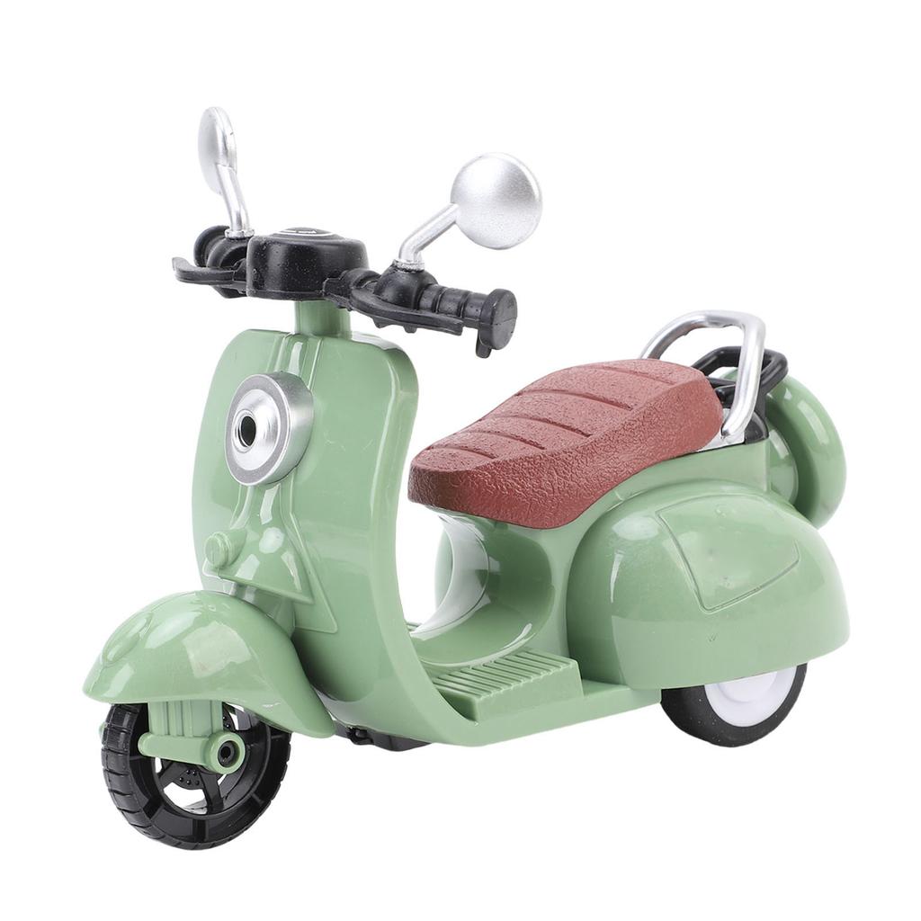 Scooter for Dolls Desktop Decoration Cute Mini Doll Scooter Vehicles Toy Battery Powered Green