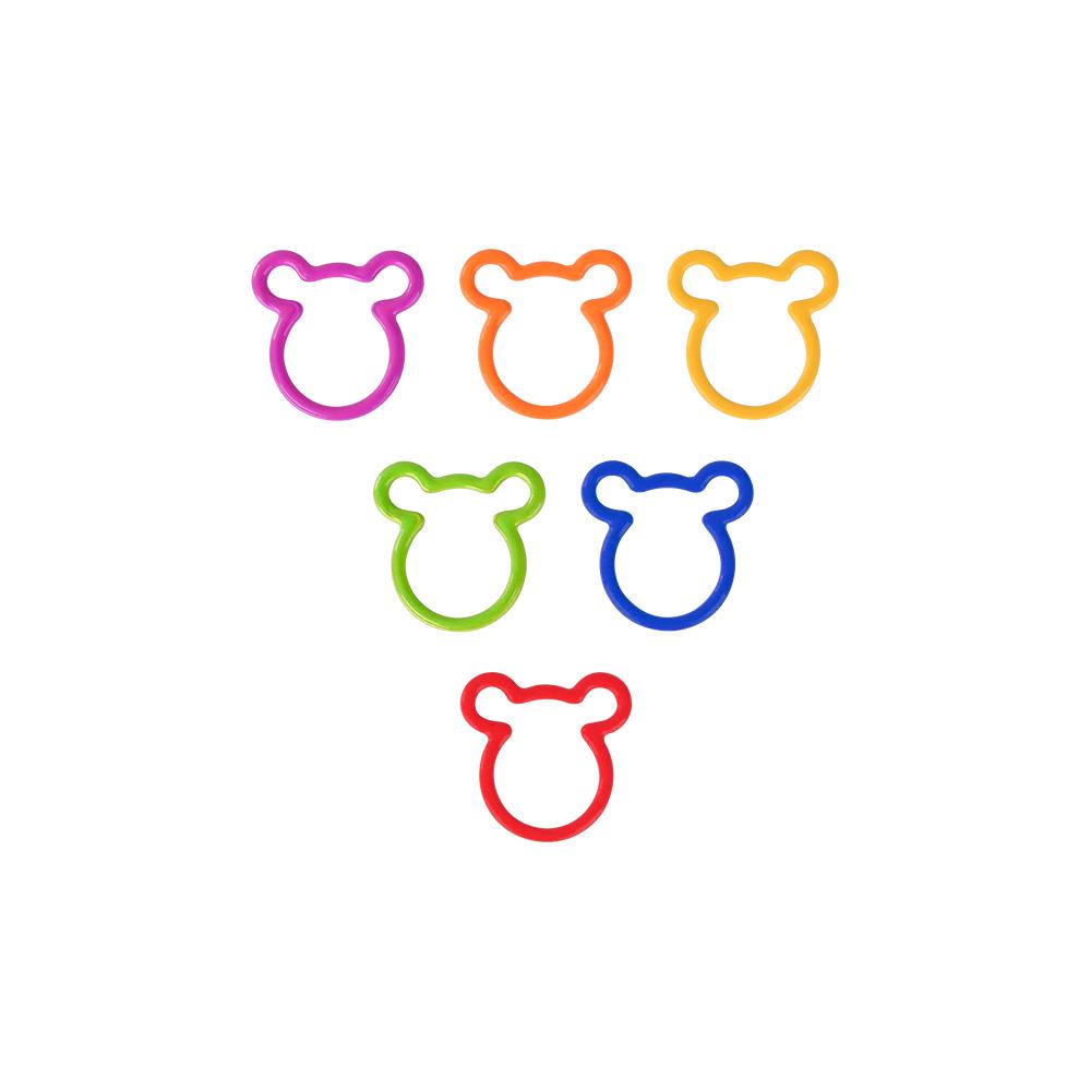 Colorful Cat Ear Enamel Metal Stitch Markers & Small Safety Pins for Yarn Knitting & Crochet