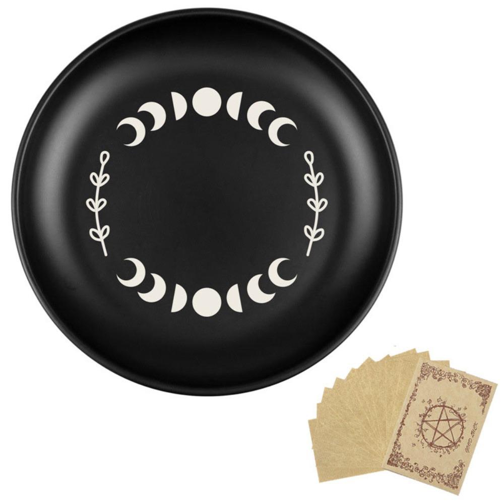 

Круглая декоративная тарелка для украшений 5,5 дюйма, поднос для медитативного алтаря, поднос для хранения кристаллов и камней, еда Style E