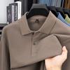 Long Sleeve Polo Men's Business Breathable Loose Fit