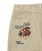 Wacky Willy Straight Graphic Denim Pants Beige