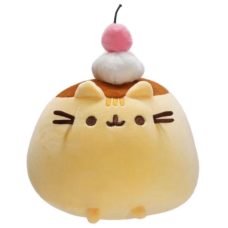 Brinquedo de Pelúcia Gato Gordo Cinza: Temas Sanduíche, Gelado, Donut, Pizza & Hambúrguer