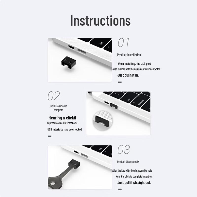 Weizhikong USB Port Blocker Security Kit
