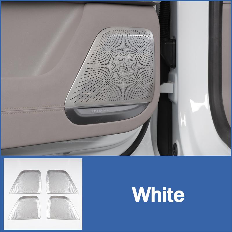 

Для ZEEKR 7X 2025+ Защитная крышка динамика двери Защита динамика двери Нержавеющая сталь Внутренняя отделка Автоаксессуары 4 шт. серебряный