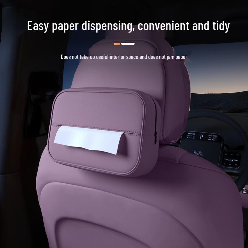 Tiefblau S07 Auto-Taschentuchbox: Passend für 26 Modelle, Hängendes Design für die Rückenlehne am Sitz für Autoinnenräume.