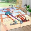 Custom Name Pippi Horse Adventure Carpet Rug Customizable Soft Washable Anti-Slip Home Living Room Sofa Mats Personalized Rug. 0909326