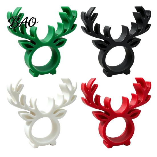 Novelty Tableware Holders 3D Printed Reindeer Napkin Ring, Decorative Holder, Elk Chocolate Holder Table Decor for Christmas Decorations, Festive