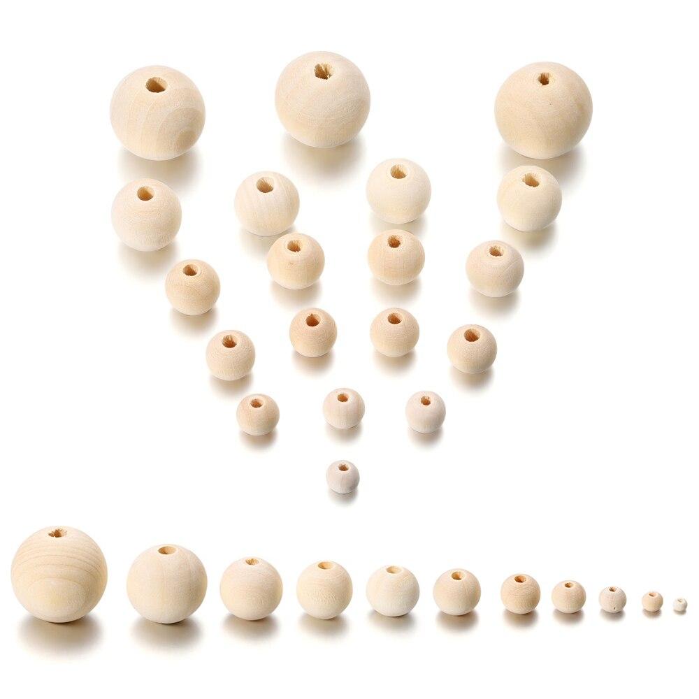 100 Perline In Legno A Forma Di Faccina Sorridente – 5 Stili, 15-18 Mm, Per Gioielli Fai Da Te E Decorazioni