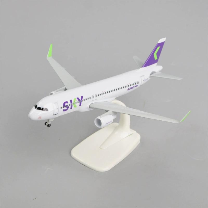 1/100 20cm Scale Metal Aircraft Replica Chilean Sky Aircraft Model Toy Plane for Children A320 Airlines Airplane Diecast Model