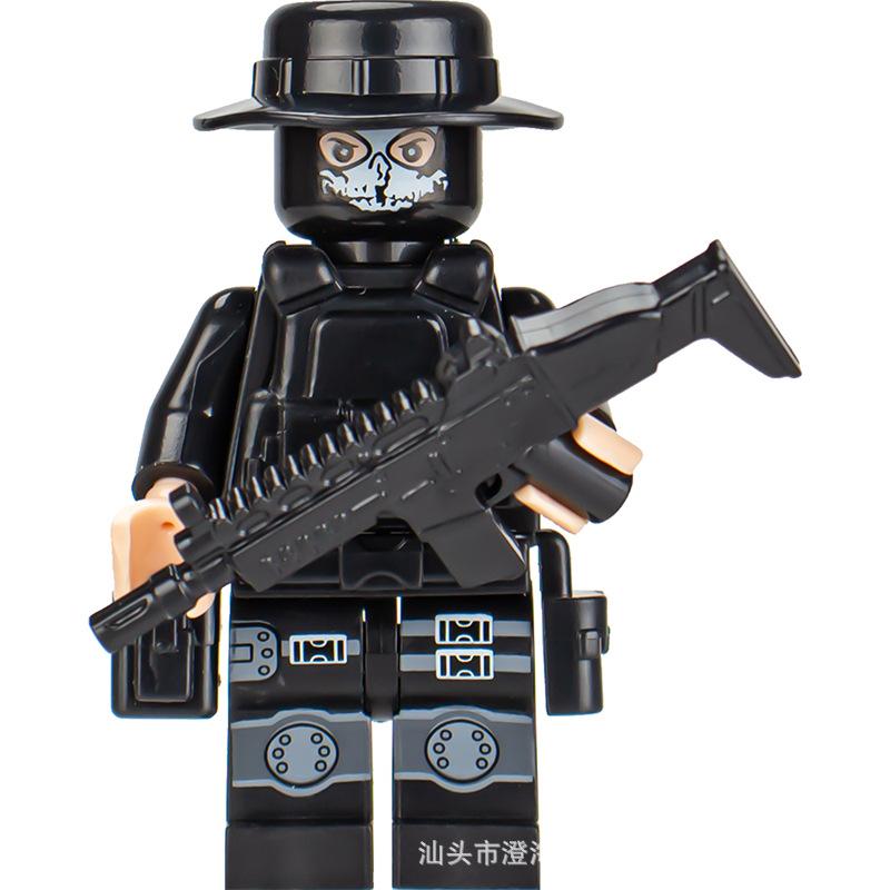 Ninja Warrior Superhero Doll With Weapon Single Building Block Assembly Toy