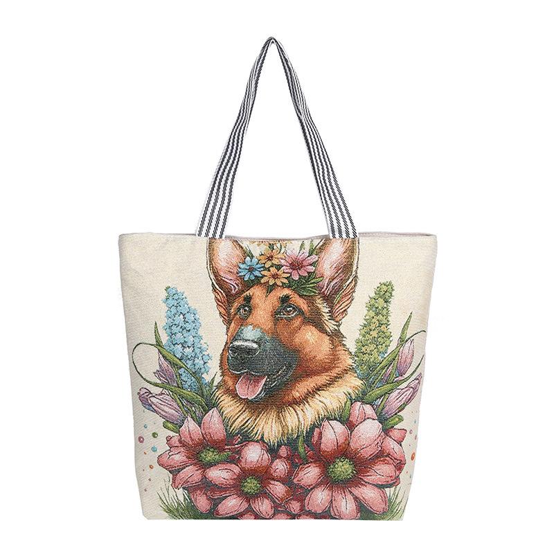 New large-capacity fitness portable short-distance travel bag women's environmentally friendly tote bag versatile shoulder casual canvas bag