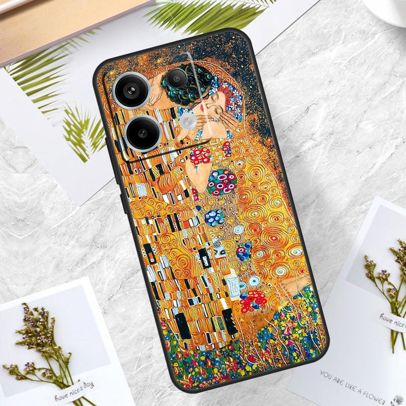 The Kiss Gustav Klimt Painting Case For Xiaomi Redmi Note 13 11 8 9 10 12 Pro 12S 11S 10S 9S Redmi 13C 9C 10C 12C Funda