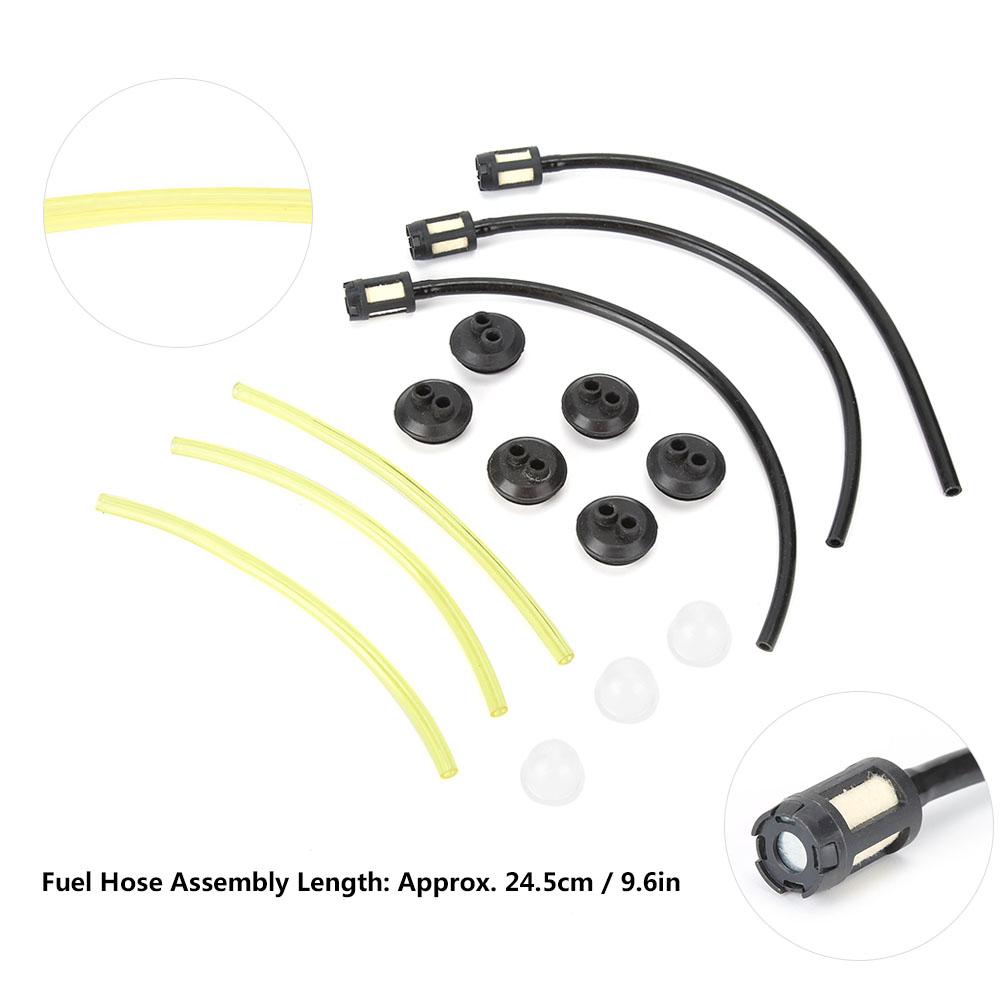 6Pcs Fuel Hose Line Pipe Assembly Replacement Accessories for Strimmer Lawn Mower