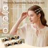 Sparkling crystal woven hair clip, 2025 new rhinestone woven hair clip, suitable for women and girls, sparkling crystal butterfly hair clip.