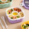 Portable Children Lunch Box Large Capacity Microwaveable Bento Box with Dip Box Food Storage Container