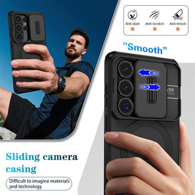 For Magsafe Bracket Case For Samsung Galaxy S26 Ultra S 26 Plus 5G GalaxyS26 Magnetic Wirelesss Charge Stand Holder Cover