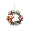 Christmas Wreath & Tree PVC Ornaments: Snowman, Reindeer, & Pine Cone Design