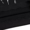 Unisex Oversized Hooded Sweatshirt Black Streetwear Cotton Graphic Print Loose Fit Winter Casual Pullover
