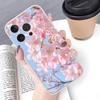 Pink Sakura Phone Case For IPhone 17 16 15 14 Plus 13 12 11 Pro Max Phone Back Cover Transparent Shockproof Cover