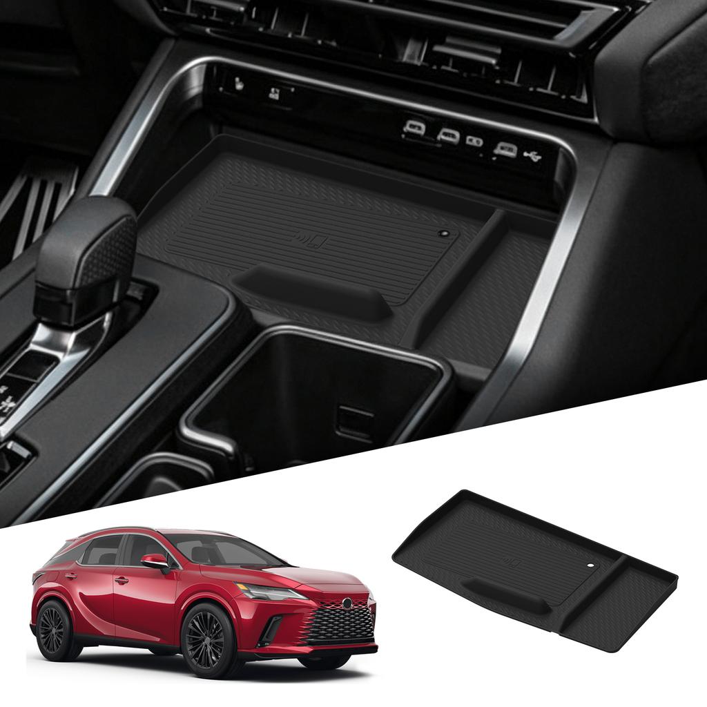 LUCKEASY Left Drive for Lexus TX 350/500h/550h+ 2025 2026 Car Anti Dirt Pad Mobile Wireless Charging Anti-Slip Mats Interior