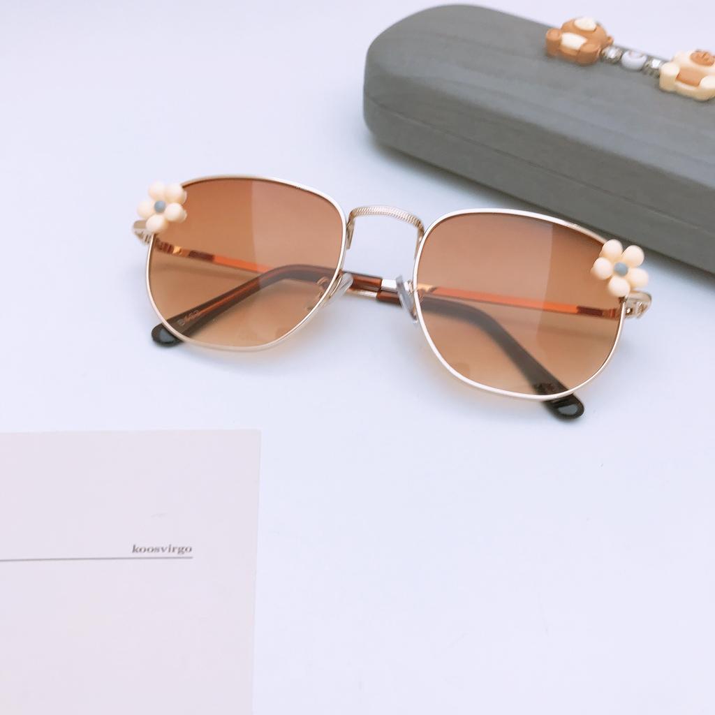 Fashion Metal Frame Children'S Sunglasses Diy Cute Baby Sunglasses Sunscreen Uv Protection Sunglasses