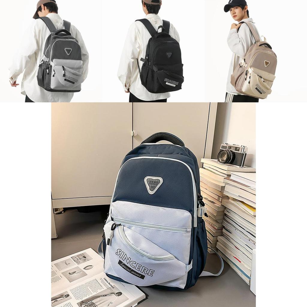 Nylon Large Capacity Backpack For Teens With Loadbearing Design For School And Travel