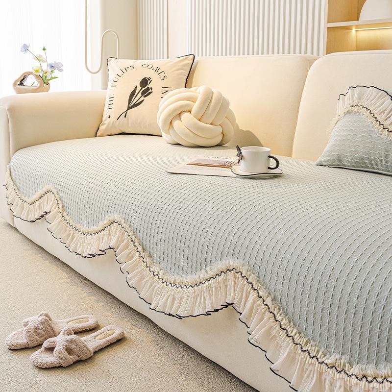 

2025 новый диванная подушка особой формы цельная прямой ряд нескользящая подушка сиденья дивана универсальная на четыре сезона диванное покрывало-полотенце 30 * 50Cm waist pillowcase