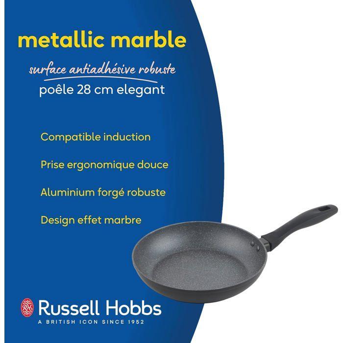 Russell hobbs poele a frire rh02799eu7, antiadhesive, compatibles avec les plaques a induction, des repas sains, poignee ergonomique