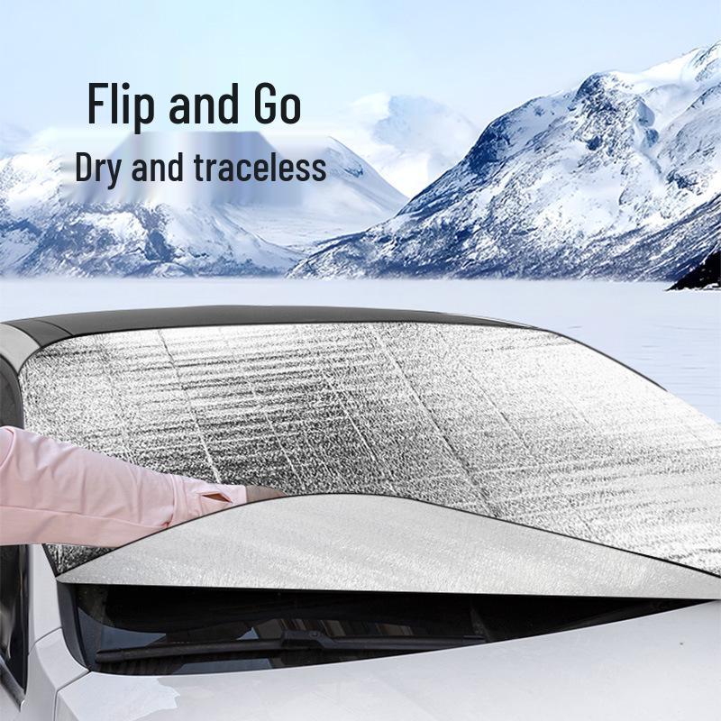 Car Snow & Sun Shield 200x70CM - Windshield Frost Protection In Stock