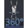 Titanium Alloy Magnet Quick Release Keychain 360° Rotatable Buckle Anti Stripping Dog walking Buckle Safety Lock design