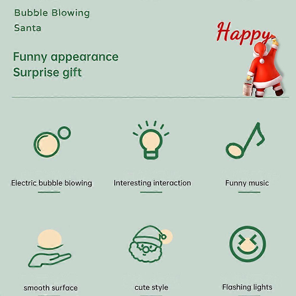 Christmas Funny Santa Electric Bubble Blowing Machine Leak Proof Machine Bubble