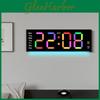 Moderne minimalistische LED-Wanduhr mit Nachtlicht und Kalender für Wohnzimmerdekoration