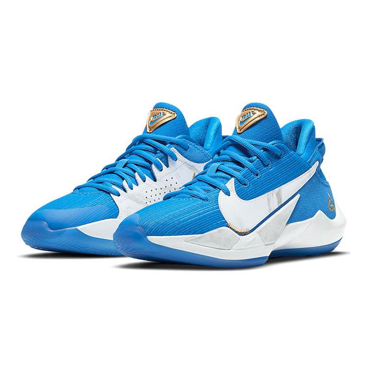 Nike Freak 2 'Signal Blue' Low top Basketball Shoes White Blue Unisex CZ4177-408