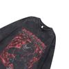 Dark Cartoon Direct Injection Printing Washed Long-Sleeved T-Shirt Men'S And Women'S American Retro Bottoming Shirt Top