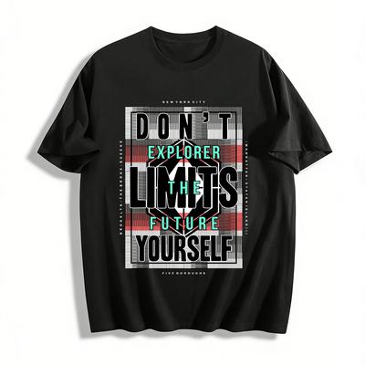 Don't Limit Yourself Explorer The Future Graphic Casual Tee Pure Cotton T-shirt
