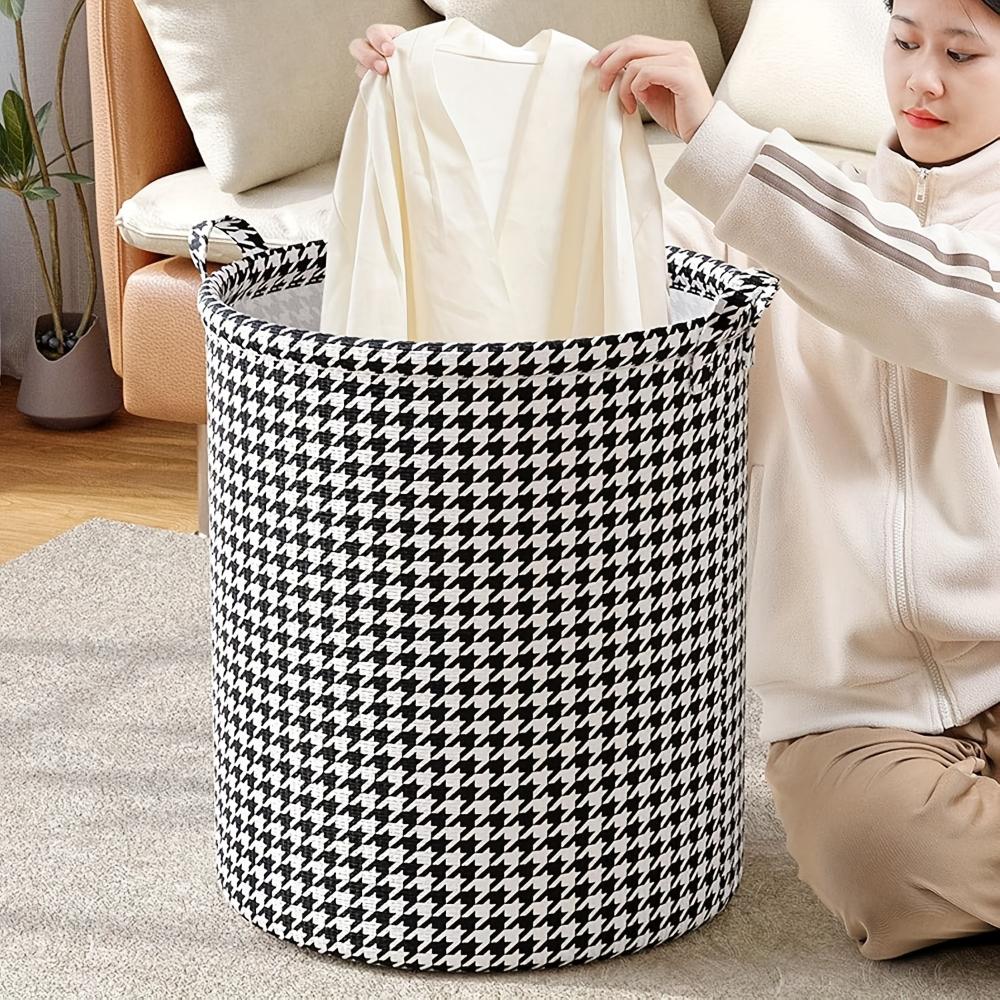 Hot Sales Foldable Household Laundry Hamper Modern Fabric Storage Baskets With Handle Versatile For Bedroom Bathroom Living Room