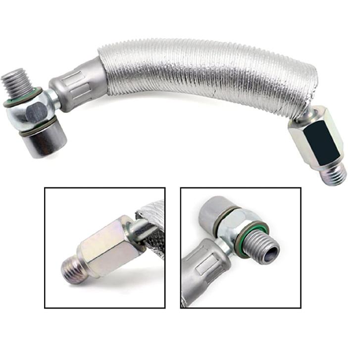 FZJDSD 4PCS Turbo Oil Return Drain Line and Oil Feed Pipe Kit 25198546 55567067 55587854 Compatible with Chevy Cruze Sonic Trax & Buick Encore 1.4 L4